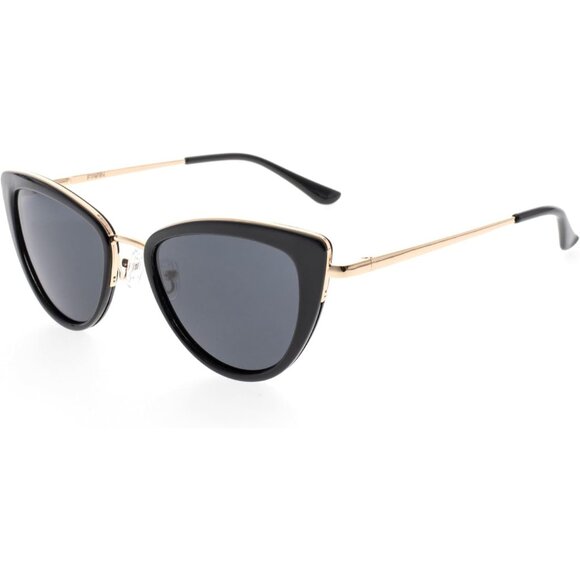 ✨Women\'s Black Retro Big Frame Cat Eye Polarized with Spring Hinge Sunglasses main image 5